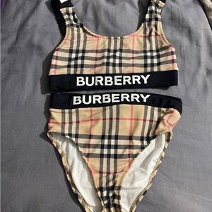 Burberry Plaid Swimsuit